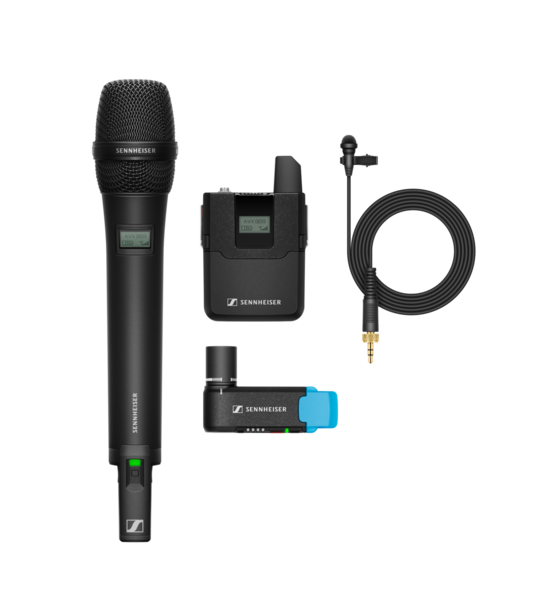 CAMERA OR VIDEO WIRELESS SET:INCLUDES HANDHELD TRANSMITTER WITH MD 42 CAPSULE, BODYPACK TRANSMITTER,